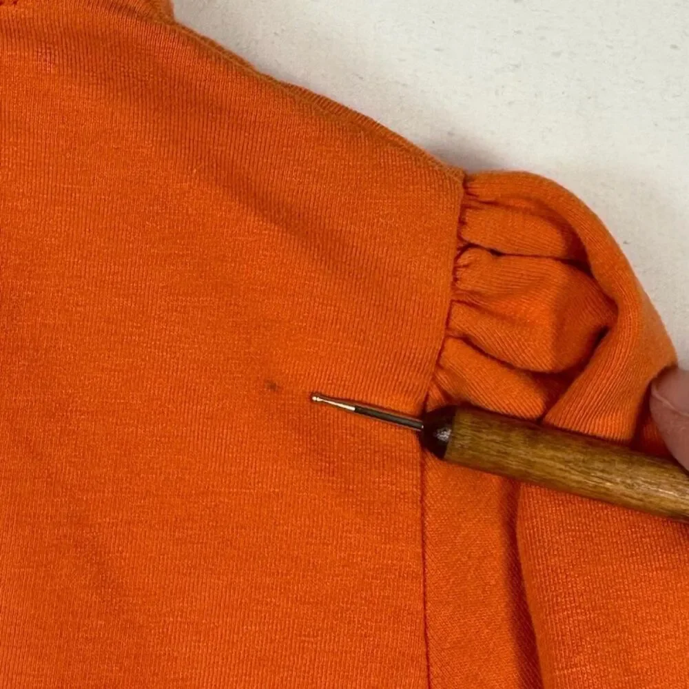 GYMBOREE Girls' Perfect Pumpkin Line Orange Pumpkin Pocket Full Zip Hoodie 6